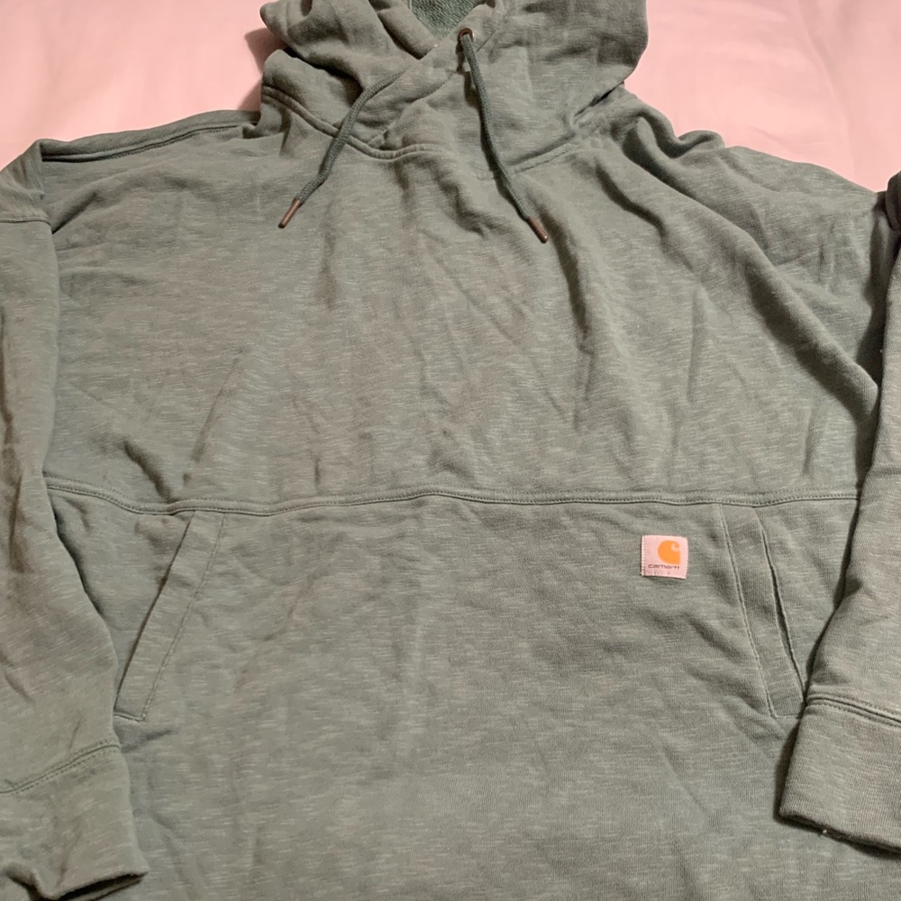 Grayish Green Carhart Hoodie